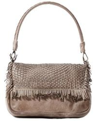 Reptile's House - Anfora Shoulder Bag With Woven Flap - Lyst