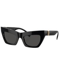 Burberry - Geometric Frame Logo Sunglasses - Lyst