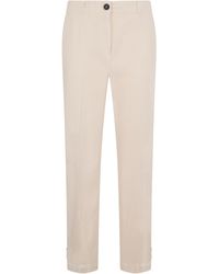 Peserico - Classic Straight-Leg Pants - Lyst