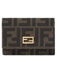 Fendi - Tube Card Case Ff Zucca Jacquard Card Case - Lyst