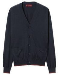 Gucci - Button-Up Knit Cardigan - Lyst