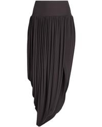 Alaïa - Twisted Asymmetric Mini Skirt - Lyst