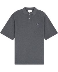 Maison Kitsuné - Maison Kitsuné Bold Fox Head Patch Oversized Polo Shirt - Lyst