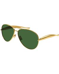 Bottega Veneta - Logo Sunglasses - Lyst