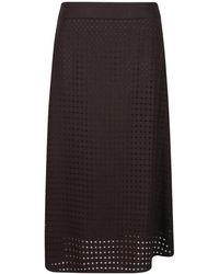 Peserico - Cut-Out Detailed Skirt - Lyst