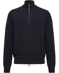 Moncler - Logo Patch Zip-Up Cardigan - Lyst