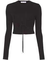 Proenza Schouler - Cropped Cut-Out Drawstring Top - Lyst