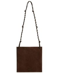 Jil Sander - Tangle Knotted Suede Shoulder Bag - Lyst
