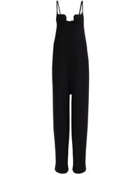 Valentino - Wool Silk Crepe Couture Jumpsuit - Lyst