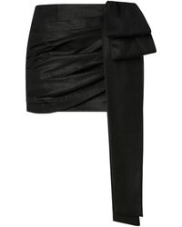 Pinko - Bow Pinstriped Mini Skirt - Lyst