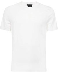 Tom Ford - T-Shirt With Round Neck And Short Sleeves - Lyst
