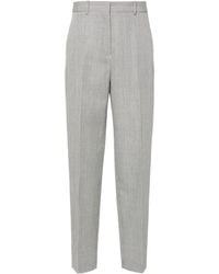Jil Sander - Checked Tapered Leg Trousers - Lyst