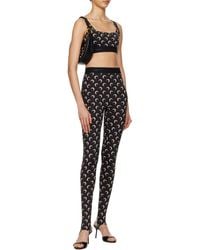 Marine Serre - Moon Printed Skinny-Cut Leggings - Lyst