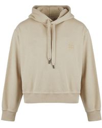 Isabel Marant - Isabel Marant Étoile Salmy Logo Embroidered Drawstring Hoodie - Lyst