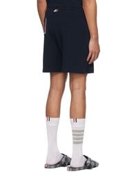 Thom Browne - Rwb Stripe-Trimmed Drawstring Track Shorts - Lyst