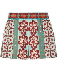 La DoubleJ - Floral-Print Shorts - Lyst