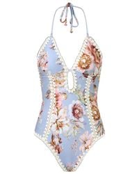 Zimmermann - Awaken Crochet Keyhole One-Piece Swimsuit - Lyst