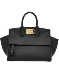 Ferragamo - Ferragamo Studio Gancini Tote Bag - Lyst