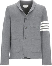 Thom Browne - 4-Bar Knitted Blazer - Lyst