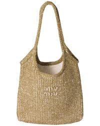 Miu Miu - Ivy Sequin Mesh Bag - Lyst