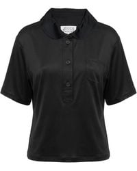 Maison Margiela - Solid-Color Short-Sleeved T-Shirt - Lyst