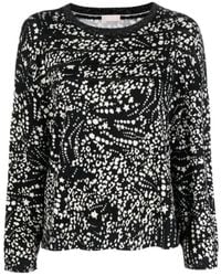 Liu Jo - Star-Print Lurex-Detail Jumper - Lyst