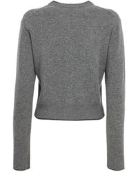 Chloé - Rib Knit Cashmere Wool Cardigan - Lyst