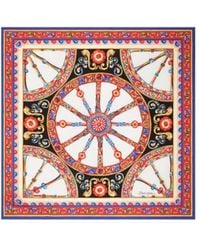 Dolce & Gabbana - 70X70 Carretto-Print Silk Twill Scarf - Lyst
