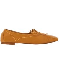 Hereu - Artisan Bow Detail Flat Shoes - Lyst