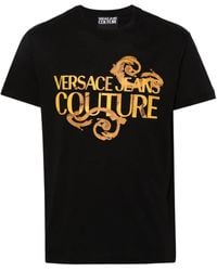 Versace Jeans Couture - Couture Logo-Printed Crewneck T-Shirt - Lyst