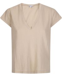 James Perse - Deep V-Neck Short-Sleeve T-Shirt - Lyst
