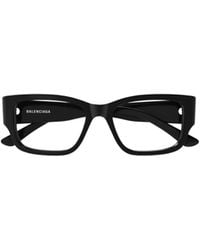 Balenciaga - Eyewear Rectangle Frame Glasses - Lyst