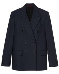 Gucci - Double-Breasted Gg Jacket - Lyst