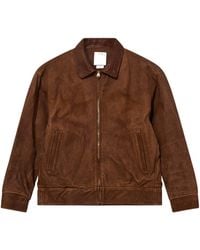 Visvim - Front Zipper Leather Jacket - Lyst
