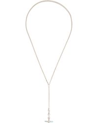 Loren Stewart - Lunette Barbell Sterling And Topaz Necklace - Lyst