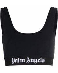 Palm Angels - Scoop Neck Cropped Vest Top - Lyst