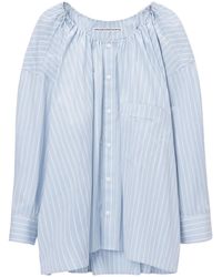 Alexander Wang - Bungee Scoop Neck Mini Shirt Dress - Lyst