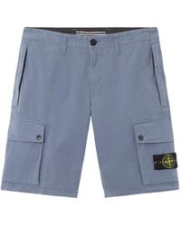 Stone Island - Belt-Loop Shorts - Lyst