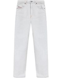 DIESEL - 2004 Logo Detailed High-Rise Tapered Jeans - Lyst