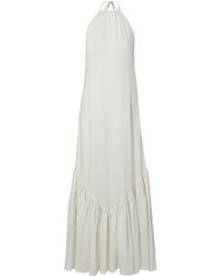 Patou - Striped Halterneck Open-Back Maxi Dress - Lyst