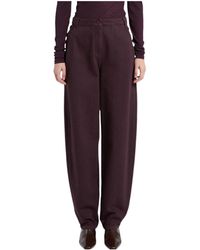 Marella - High-Waisted Casual Trousers - Lyst