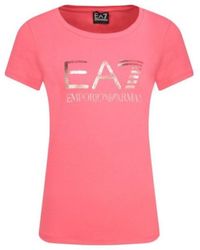 EA7 - Logo Printed T-Shirt - Lyst