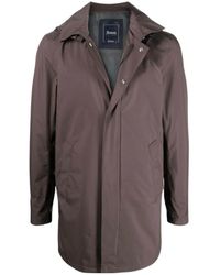Herno - Hooded Zip-Up Raincoat - Lyst