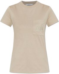 Max Mara - Papaia Logo Patch Crewneck T-Shirt - Lyst