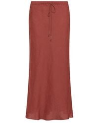 Marella - Flared Pure Linen Skirt - Lyst