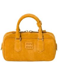 Miu Miu - Arcadie Zipped Tote Bag - Lyst