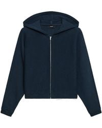 Theory - Zip-Up Hooded Knitted Cardigan - Lyst