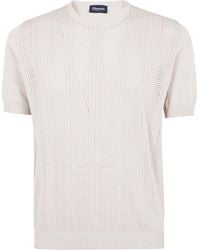 Drumohr - Mesh-Panel T-Shirt - Lyst