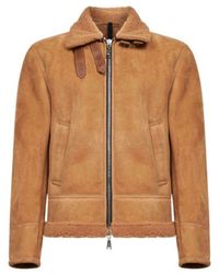 Tagliatore - Steele Shearling-Trim Coat - Lyst