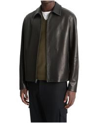Vince - Zippered Lambskin Jacket - Lyst
